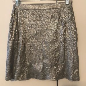 Michael by Michael Kors Silver sequin Mini skirt